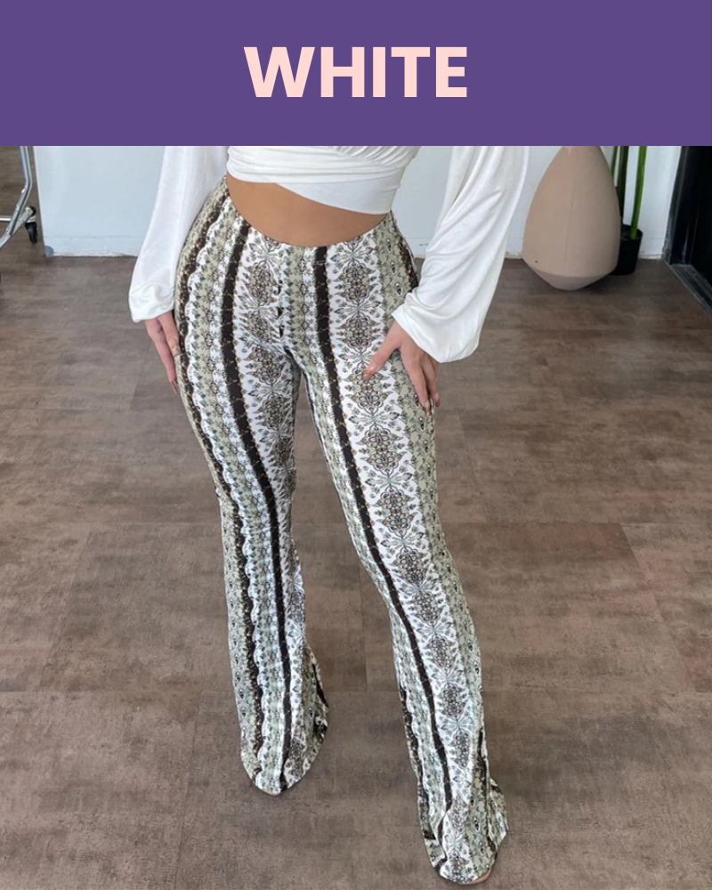 Booty Lifting Boho Flare Pants