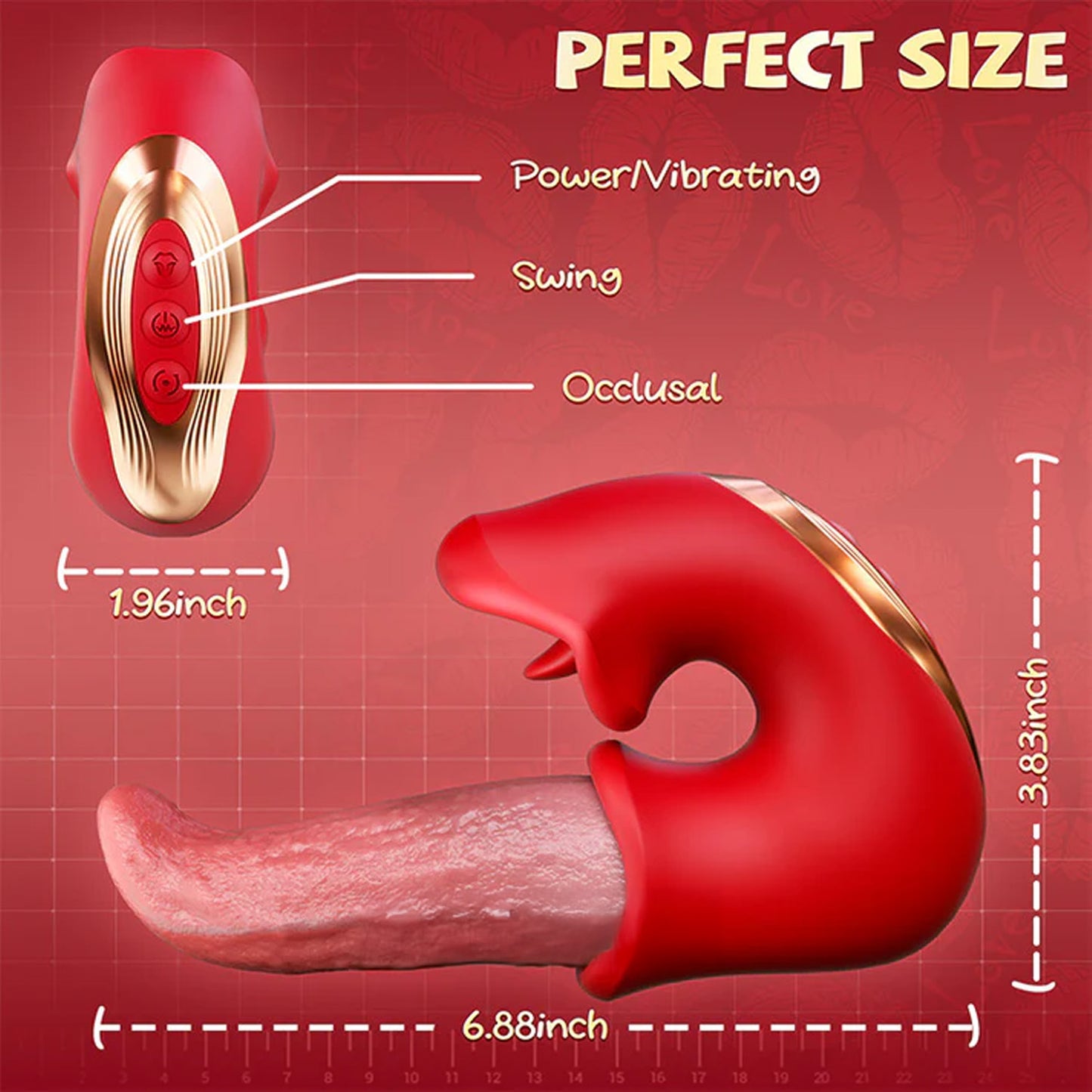 KEREX 3-in-1 Women's Vibrator – G-Spot Thrusting & Licking Toy
