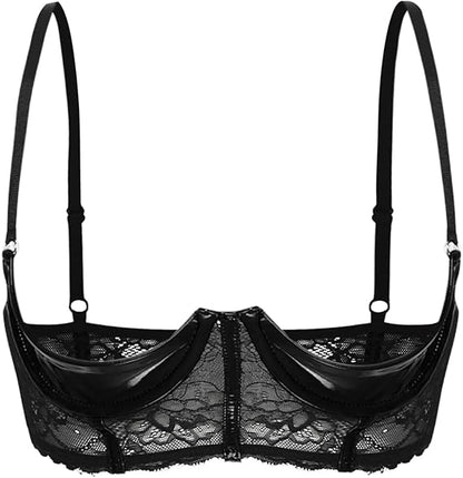 FancyStar™ ROCKIE Leather Half Top