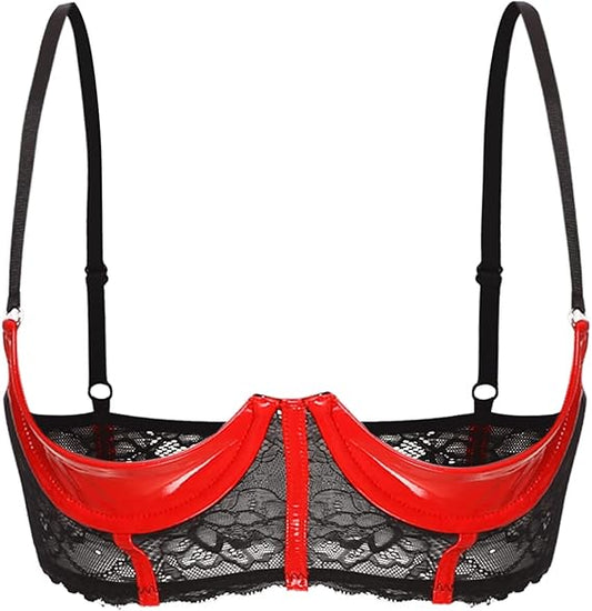 FancyStar™ ROCKIE Leather Half Top