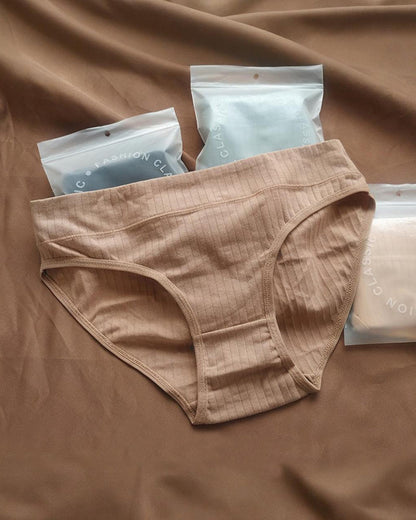 Comfort Cotton Mid-Rise Brief Panties (3/5 Pack)