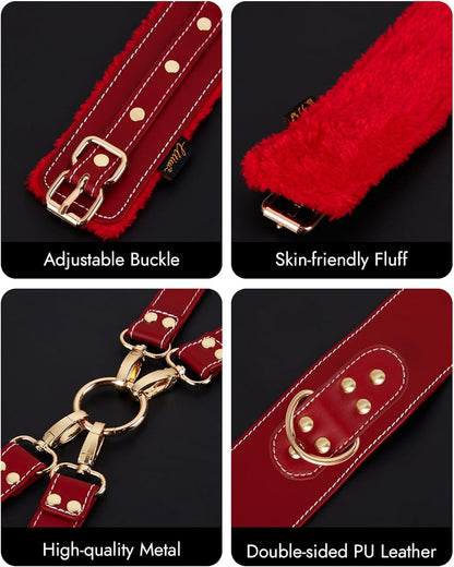 FancyStar™ Leather Bondage 9PCS Set with Belts and Cuffs