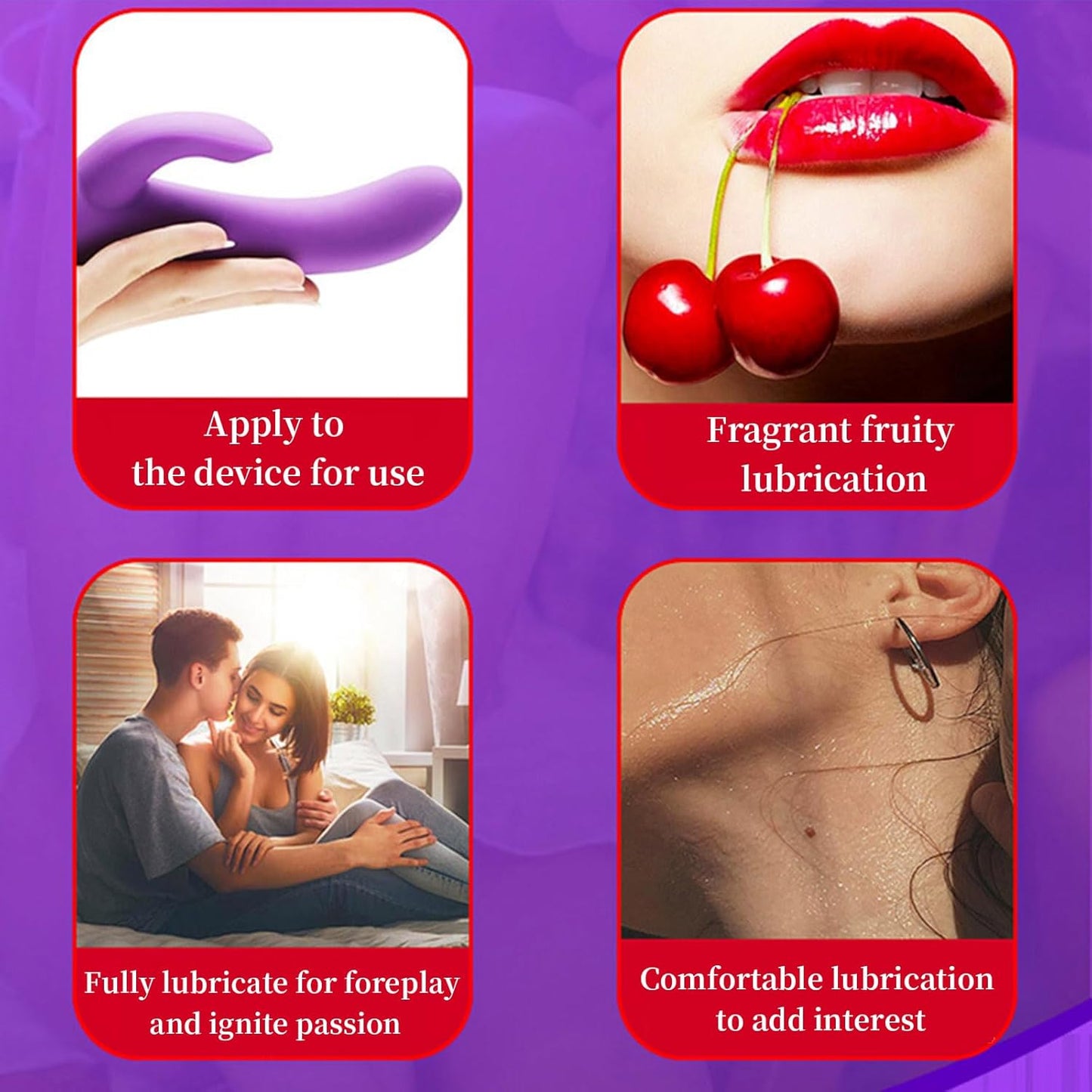 Water-Based Cherry Flavored Natural Lubricant