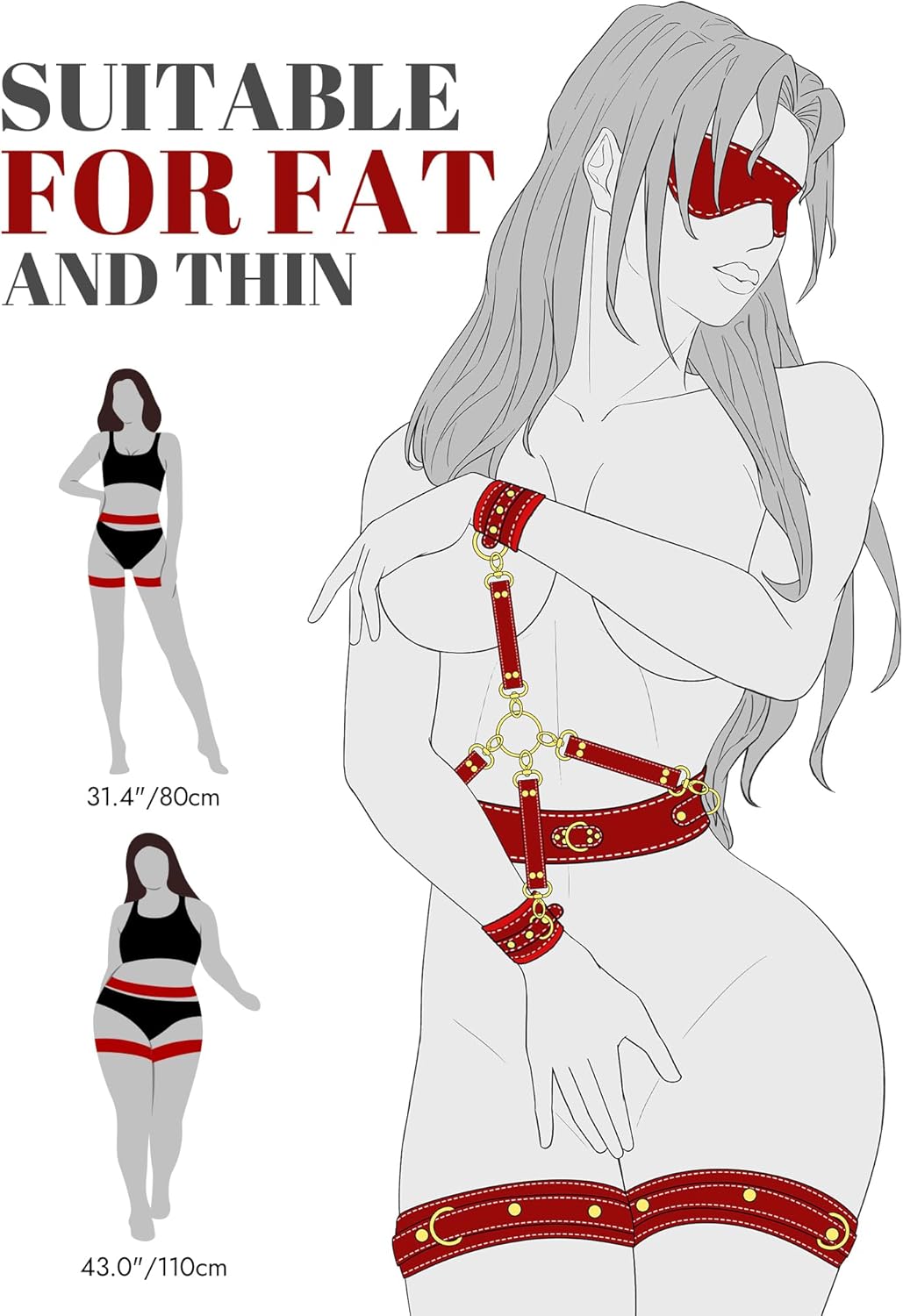 FancyStar™ Leather Bondage 9PCS Set with Belts and Cuffs