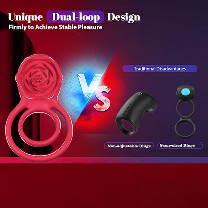 💥 2025 Limited 70% OFF 💦 ROSELINK Suptruck Kiwinet® 3 in 1 Dual Ring Rose Vibrator
