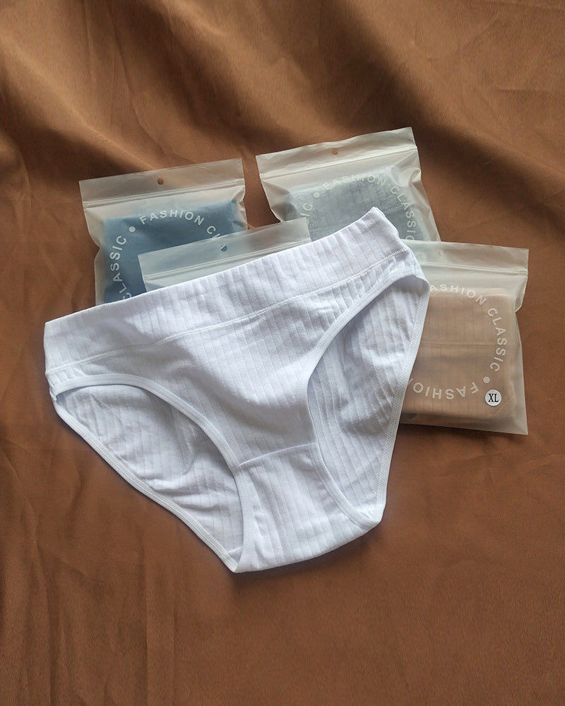 Comfort Cotton Mid-Rise Brief Panties (3/5 Pack)