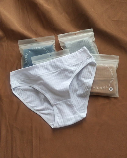 Comfort Cotton Mid-Rise Brief Panties (3/5 Pack)