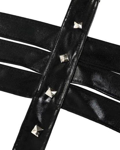 HARNY Leather String Bodysuit