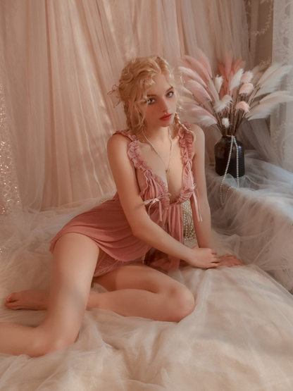 KADY Ruffle Sheer Babydoll