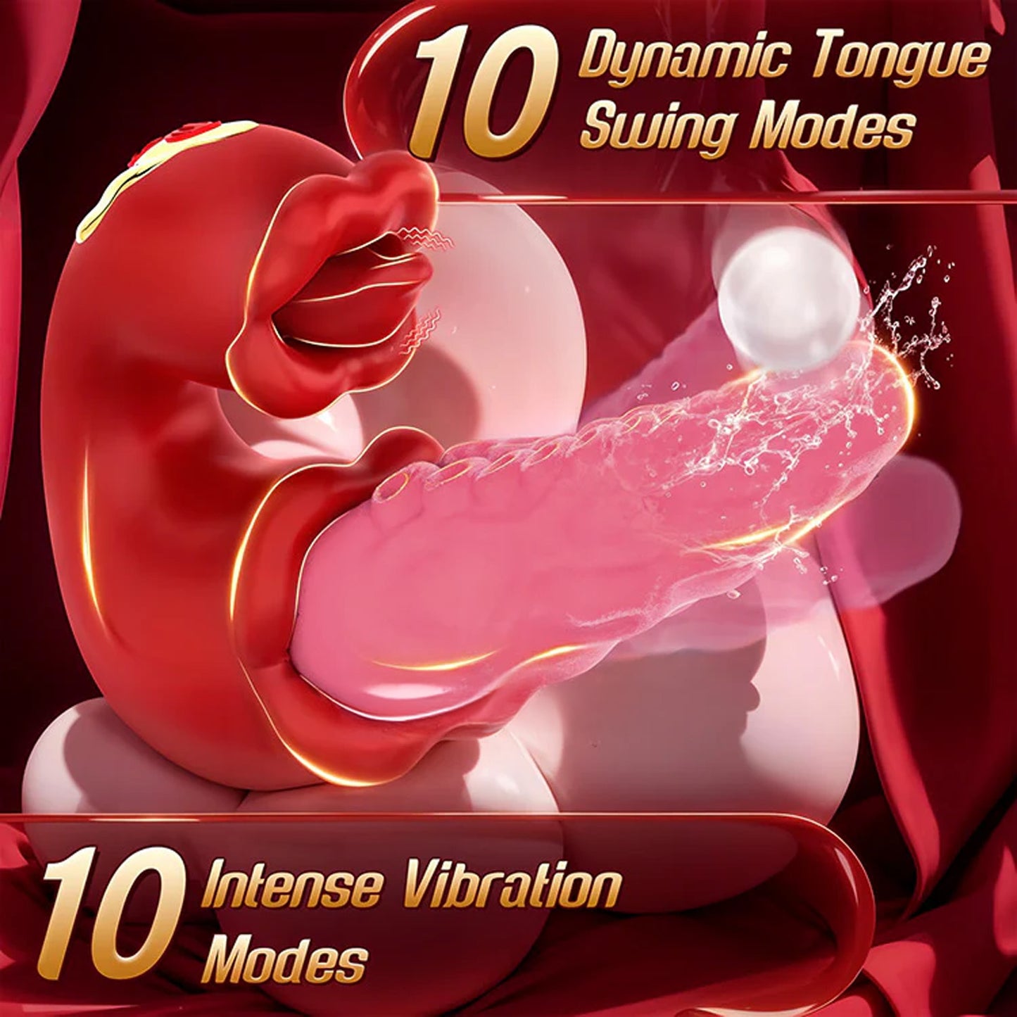 CENPHALA 2-in-1 Octopus Tongue-Tease Vibrator – 10 Vibration Modes