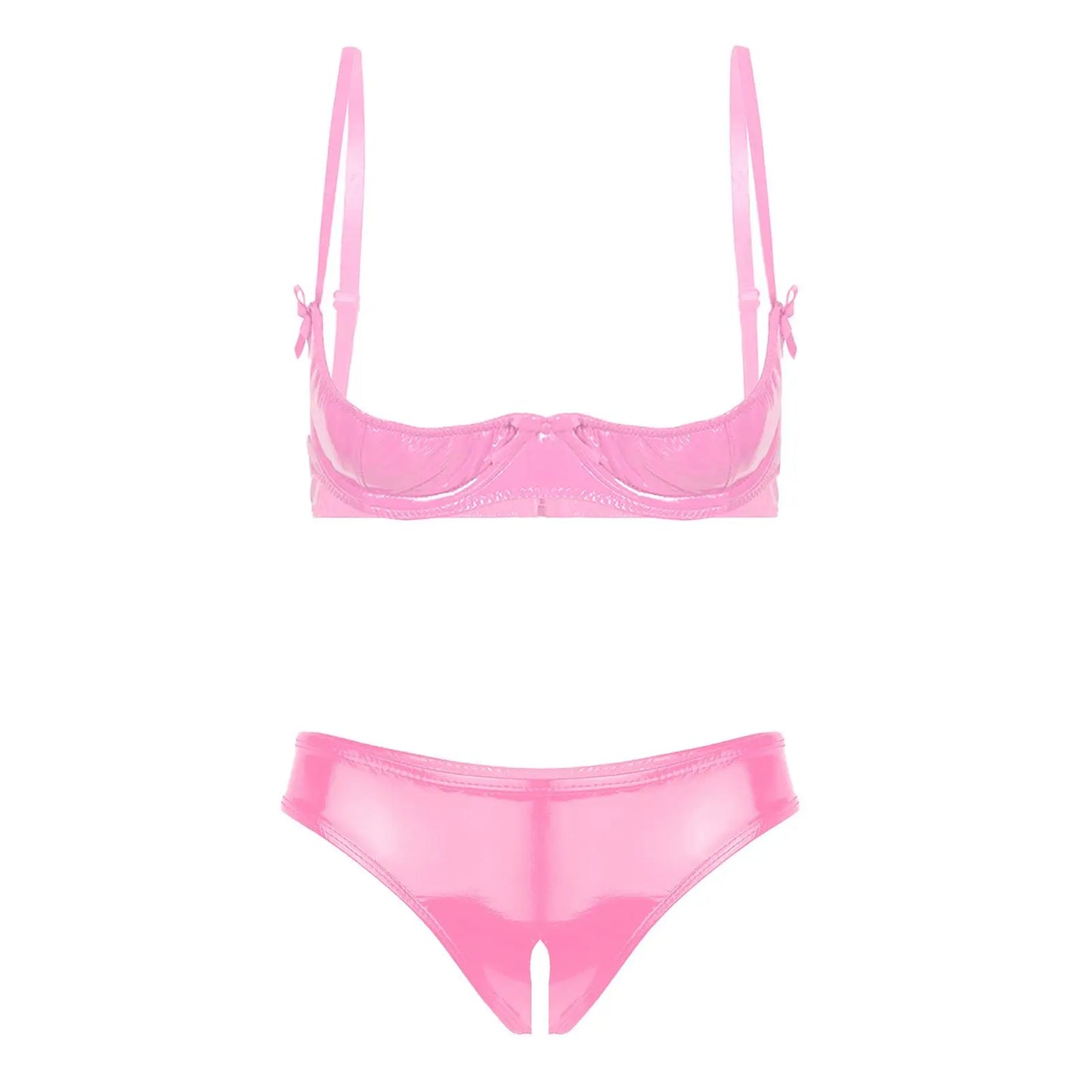 💥 SUMMER HOLIDAY 70% OFF 🔥 FancyStar™ GLOSSY Leather Underwire Set