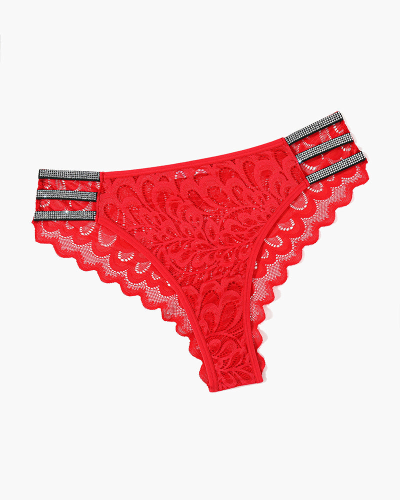 ZAVIKA High-Leg Lace Brief