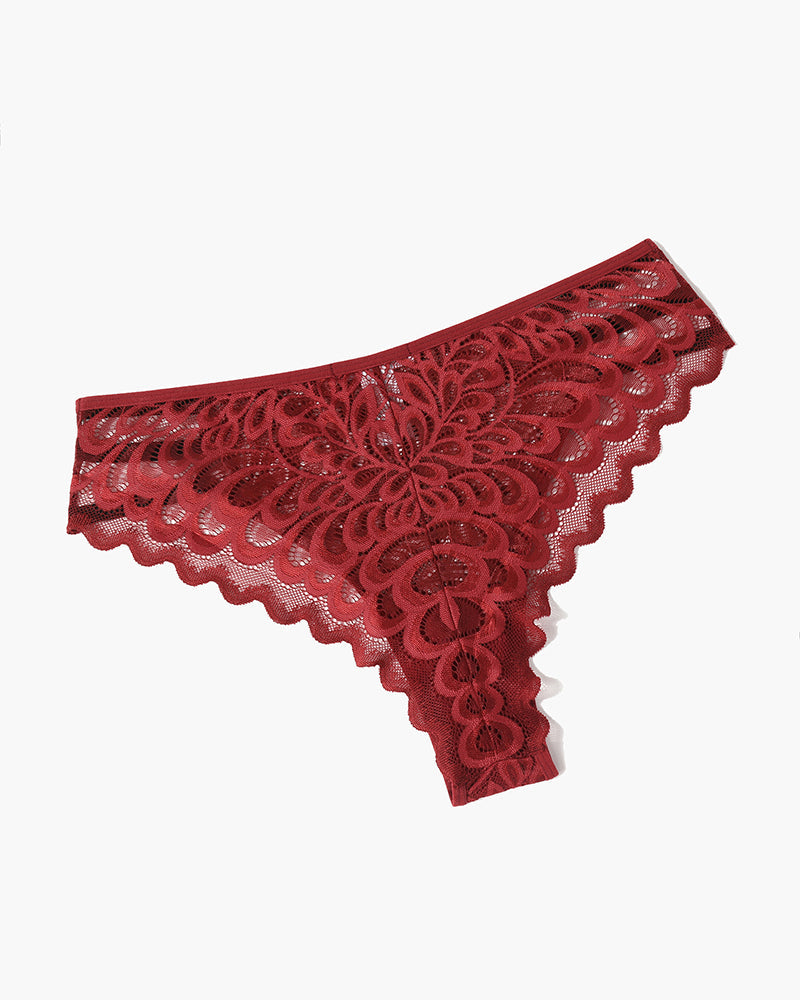 ZAVIKA High-Leg Lace Brief