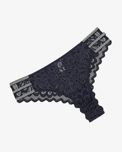 ZAVIKA High-Leg Lace Brief