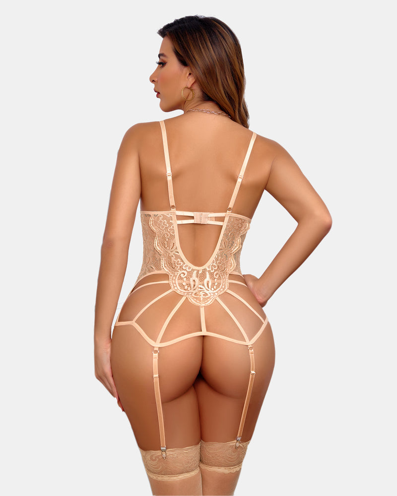 JYNOVA Lace-Up Bustier Set