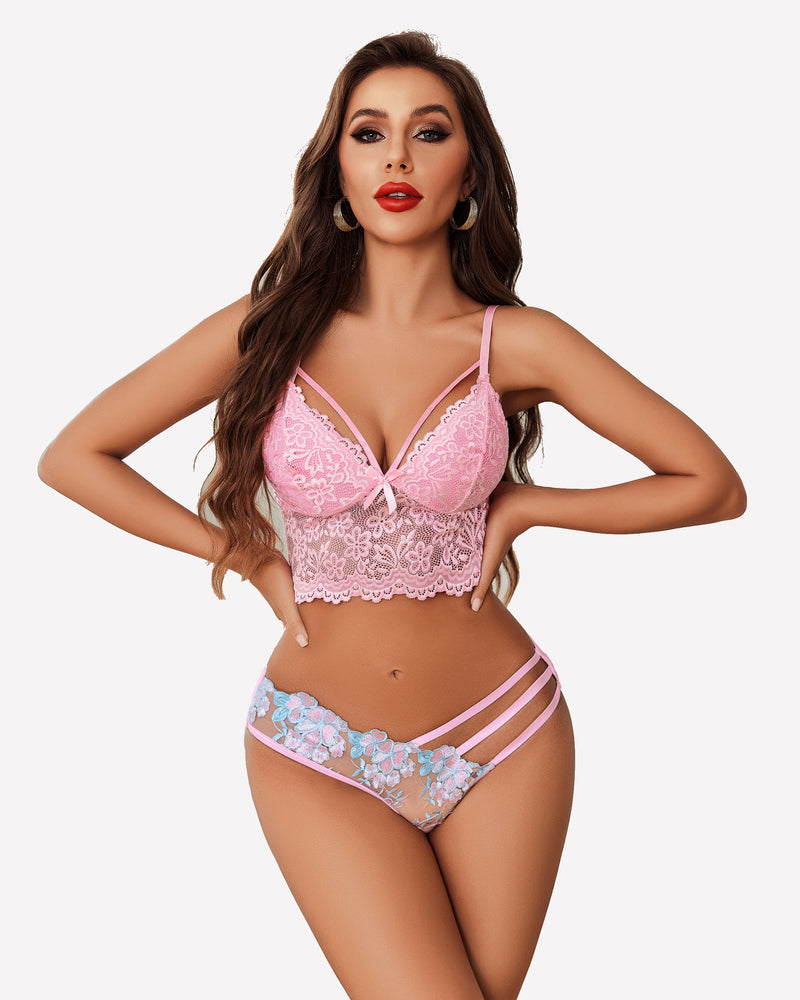 ECLIVIA Floral Mesh Panty
