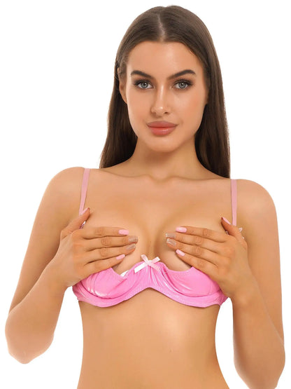 💥 SUMMER HOLIDAY 70% OFF 🔥 FancyStar™ GLOSSY Leather Underwire Set