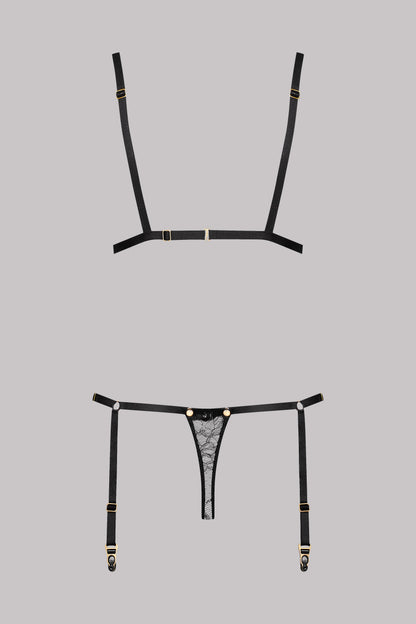 Jeux Magnetic Lace Thong Bodysuit