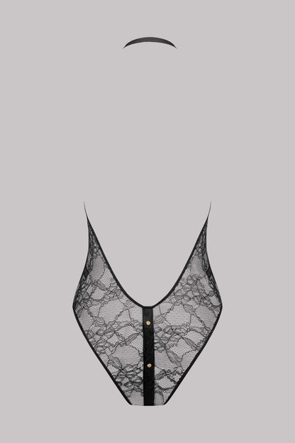 Magnetic Lace Thong Bodysuit