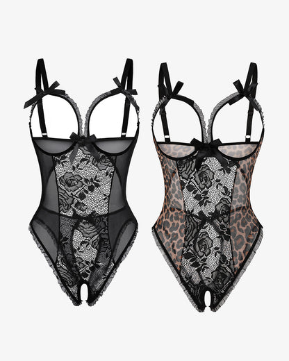 2Packs Sets Lace Mini Bodysuit