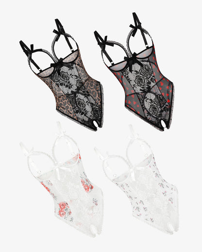 2Packs Sets Lace Mini Bodysuit