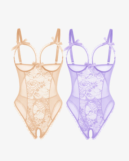 2Packs Sets Lace Mini Bodysuit