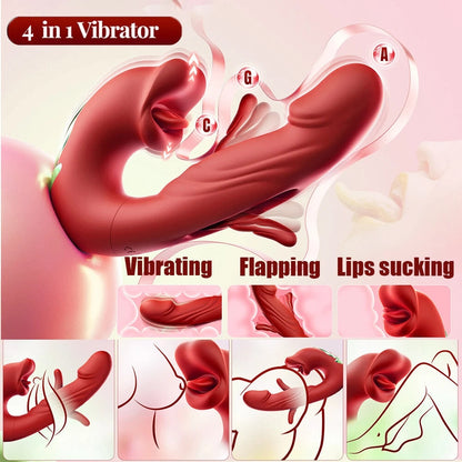 Limited Sale 70% OFF 💋 2026 Upgraded Luvora™. The Ultimate 4-in-1 Flapping & Licking Vibrator
