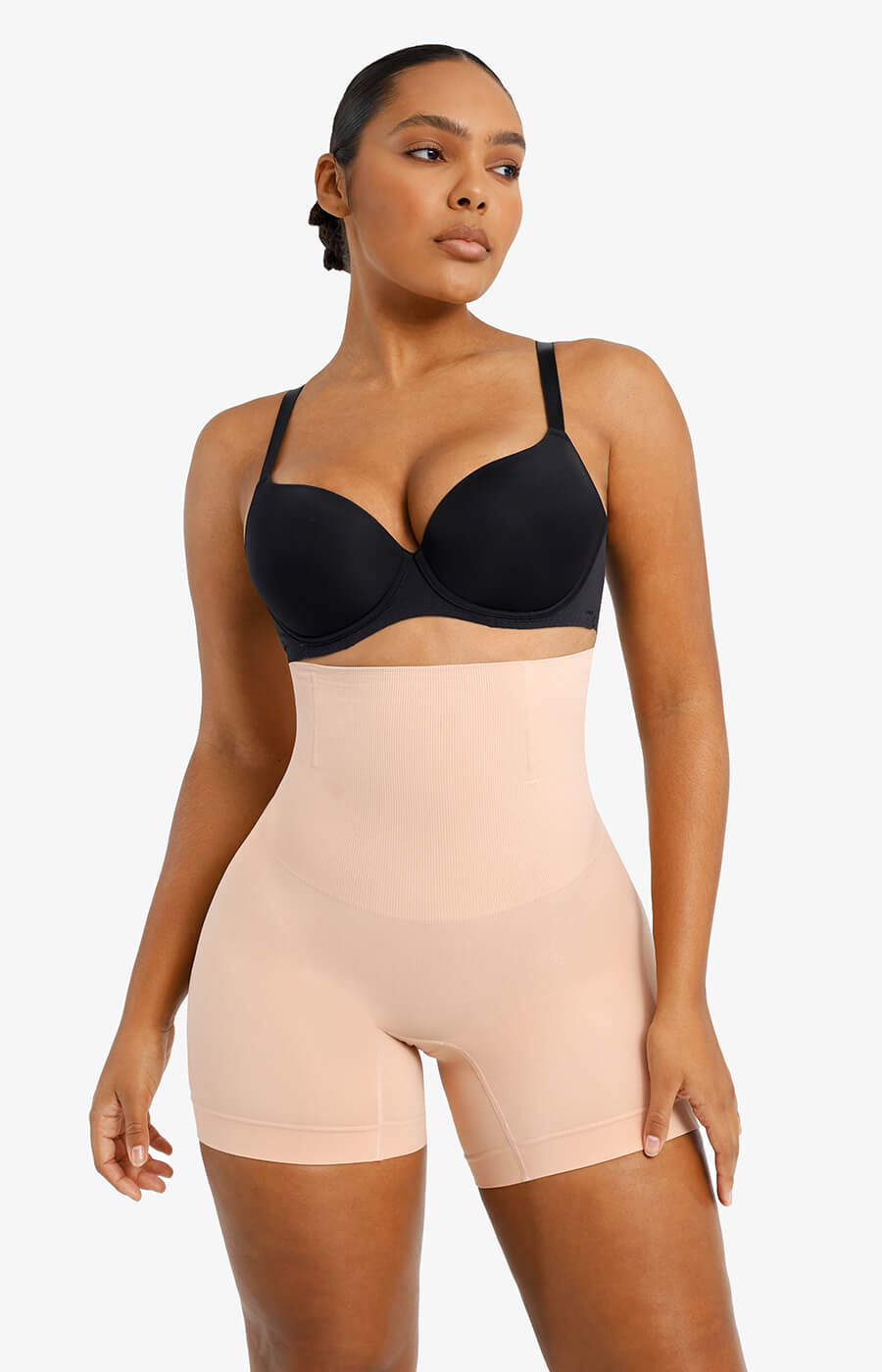 Comfort High-Waist Boned Shapewear Shorts