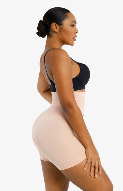 Comfort High-Waist Boned Shapewear Shorts