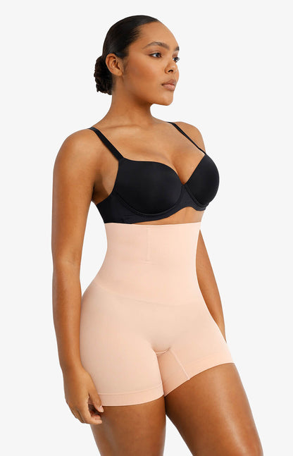 Comfort High-Waist Boned Shapewear Shorts