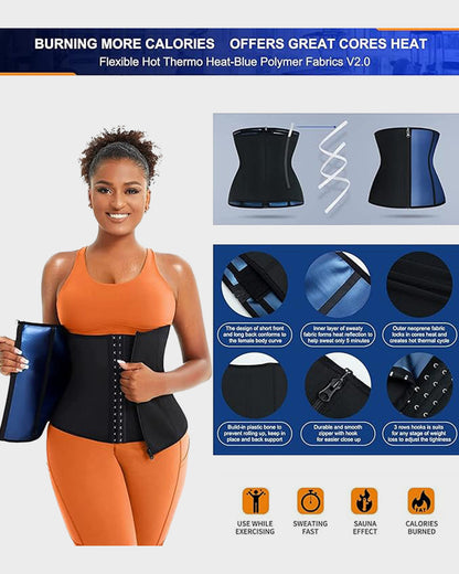 Double Layer Waist Trainer Sweat Belt