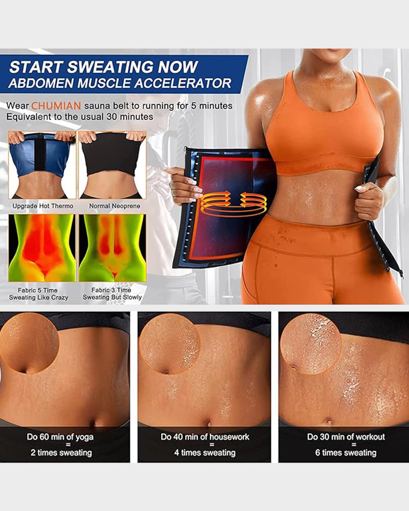 Double Layer Waist Trainer Sweat Belt