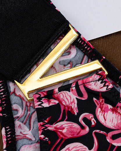 Seamless Sexy Colorblock Printed Panties