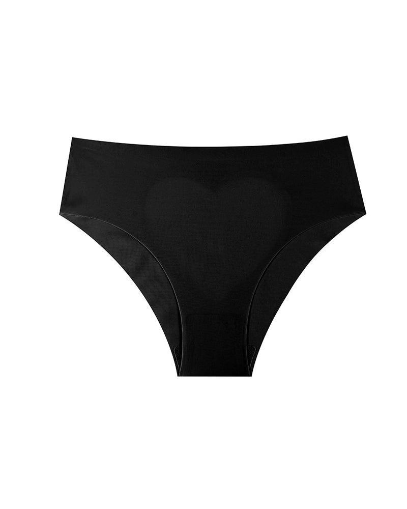 Sheer Mesh Sexy Heart-shaped Cutout Stretchy Seamless Panties