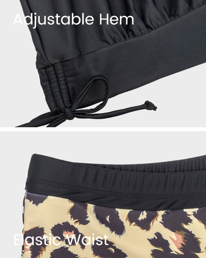 Flattering Two-Piece Tankini Swimsuit