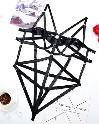 Complex Bondage Cross Sexy Bodysuit