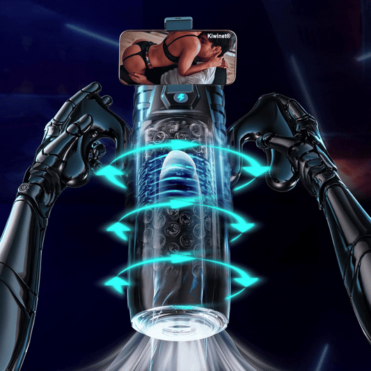 SUPTRUCK™ Magnus Male Masturbator with Handle, Phone Holder 🔥 Toy 7 Thrusting & Rotating Modes, Suction Base Stroker, Hands-Free LCD Display