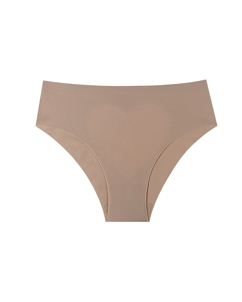 Sheer Mesh Sexy Heart-shaped Cutout Stretchy Seamless Panties