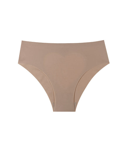 Sheer Mesh Sexy Heart-shaped Cutout Stretchy Seamless Panties