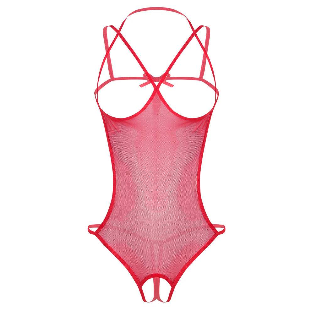 💥 SUMMER HOLIDAY 70% OFF 🔥 FancyStar™ VIOLA Mesh Cupless Bodysuit