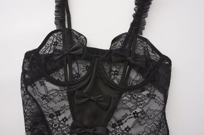 STANY Ruffle Crotchless Bodysuit