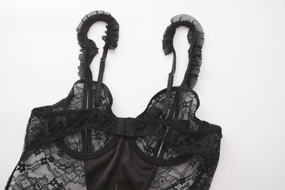 STANY Ruffle Crotchless Bodysuit