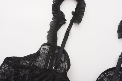 STANY Ruffle Crotchless Bodysuit