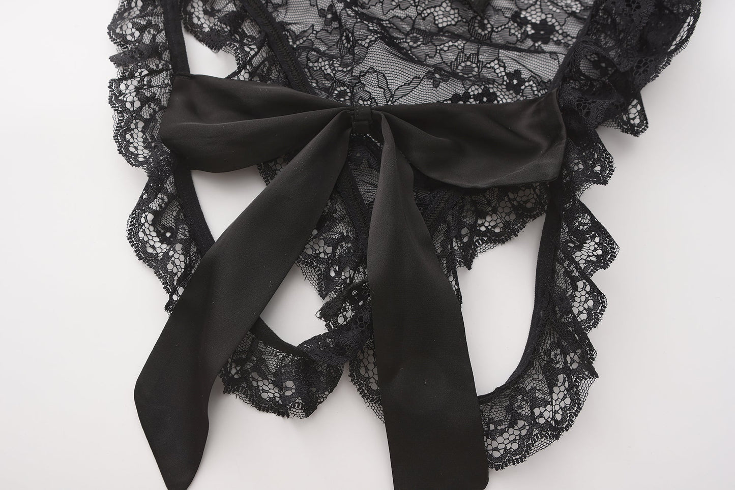 STANY Ruffle Crotchless Bodysuit