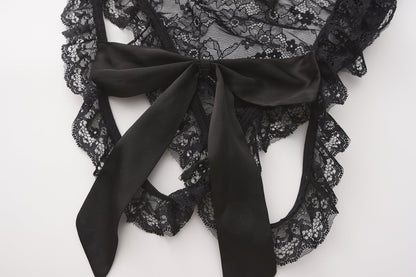 STANY Ruffle Crotchless Bodysuit