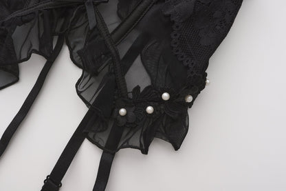 SYNIA Corset with Crotchless String Set