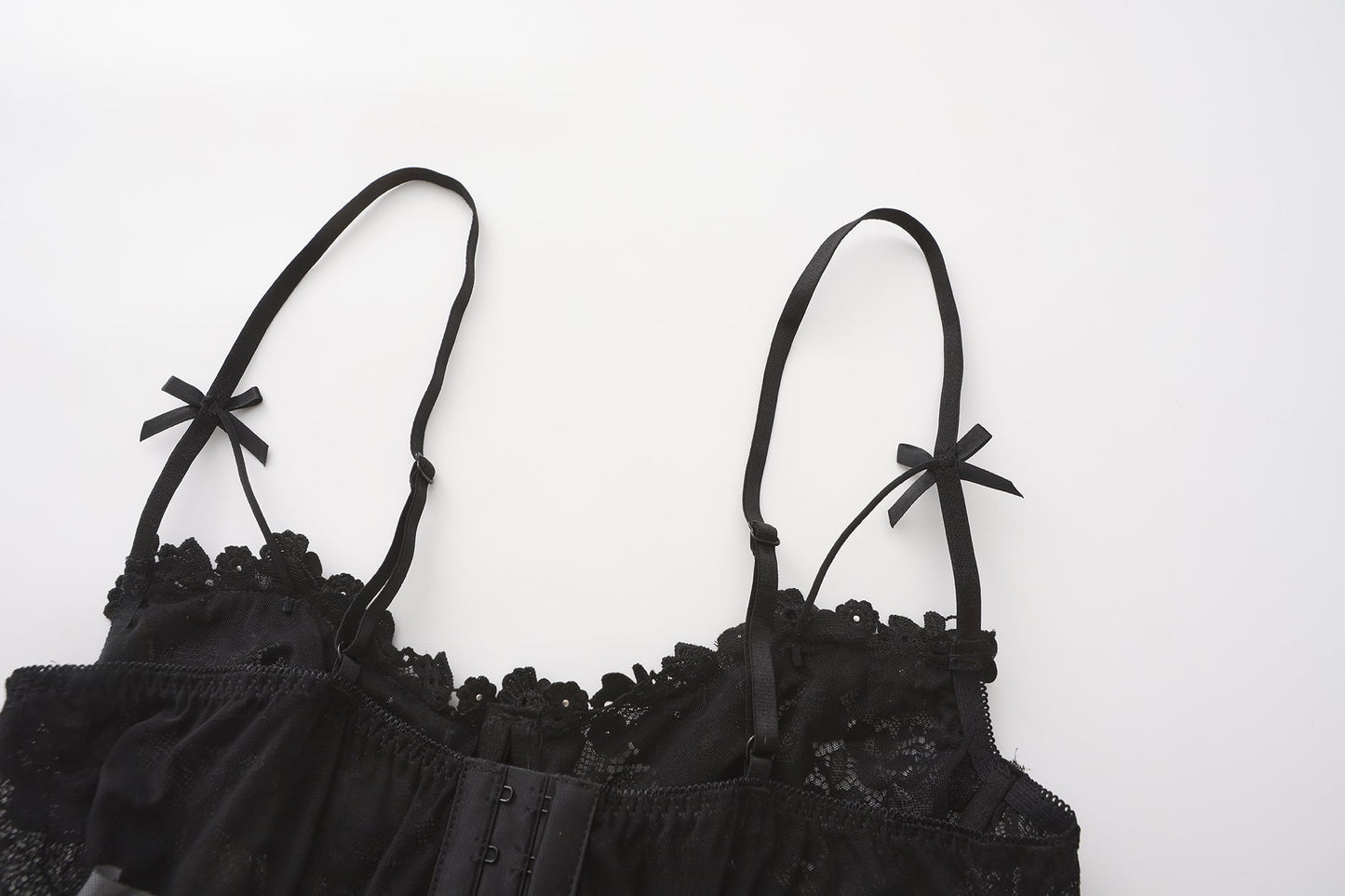 SYNIA Corset with Crotchless String Set