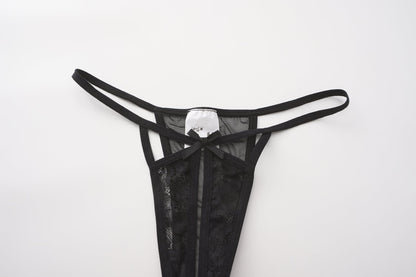 SYNIA Corset with Crotchless String Set