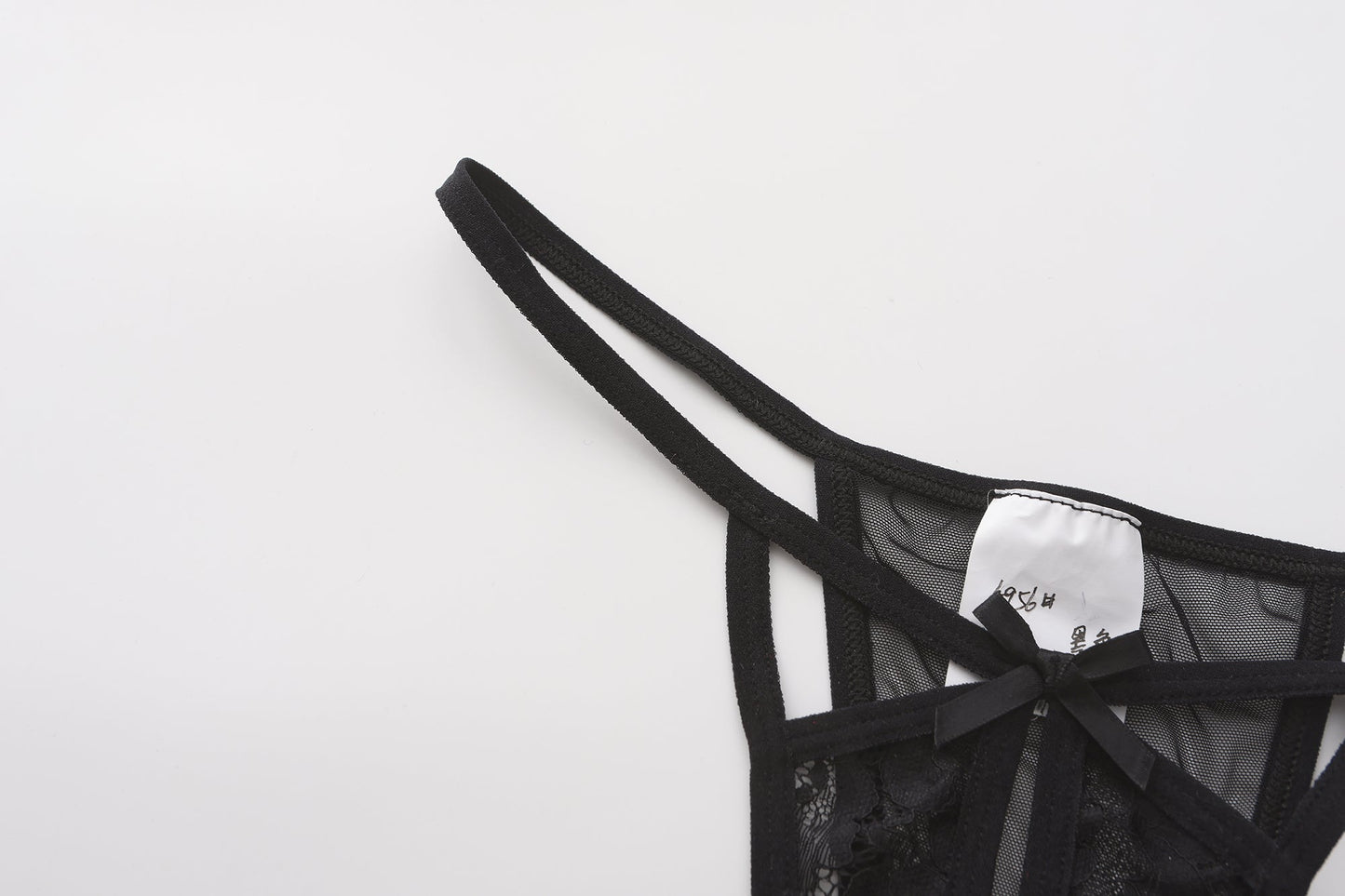 SYNIA Corset with Crotchless String Set