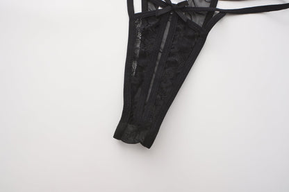 SYNIA Corset with Crotchless String Set